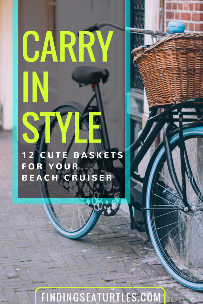 wicker basket for beach cruiser