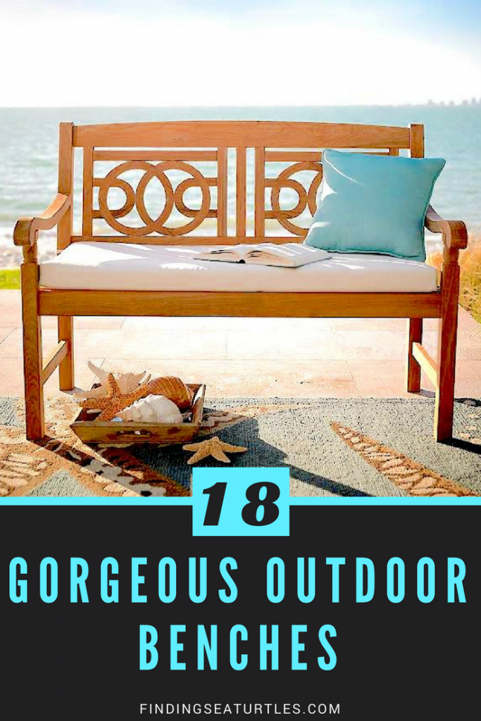 18 Glorious Benches to Accent Your Gardenscape #GardenDecor #GardenScape #OutdoorLiving
