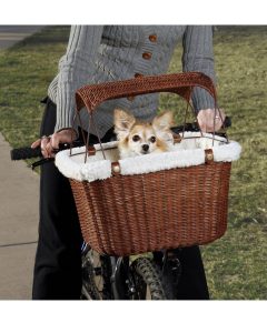 solvit deluxe tagalong bicycle basket for dogs