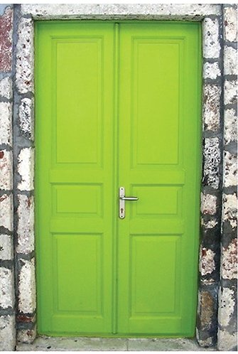 9 Stunningly Bold Coastal Front Doors - Lime Green Door #BoldDoors #ColorfulDoors #BrightDoors #CoastalDoors #Doors