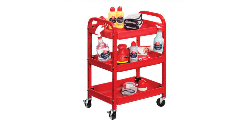 25 Organization Hacks for Your Garage Workshop - Compact Detailing Cart #garage #organize #workshop #tools #hack