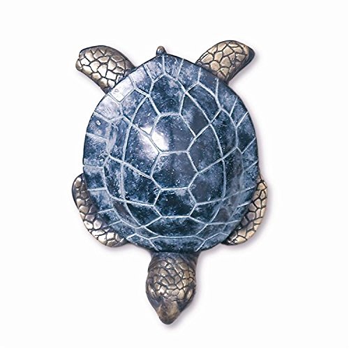 Curb Appeal DIY Embellish Your Coastal Front Door - Brass Sea Turtle Beach Tiki Door Knocker #CoastalDecor #BeachDecor #DIY #CurbAppeal #FrontDoor