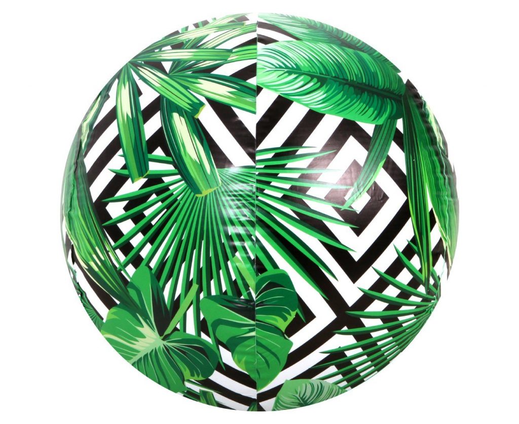 Summer Family Fun Inflatable Jumbo Geo Palm Beach Ball #FamilyFun #SummerFun #SummerGames #BeachBall #BeachGames