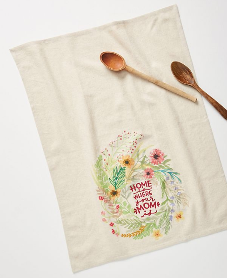 25 Pretty in Pink Gifts for Mom Mother's Day Dish Towel #MothersDay #GiftsForMom #PinkGiftsForMom #MothersDayGifts #Anthropologie #PrettyPinkGifts