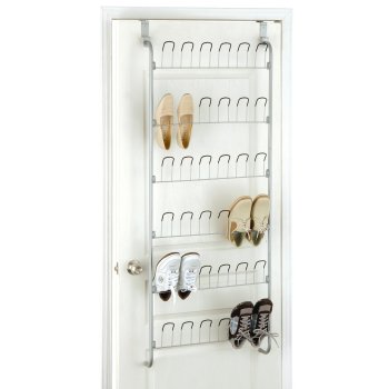 10 Massive Space Saving Closet Tips Over The Door Shoe Hanger #Organize #Organization #OrganizedCloset #OrganizeClothes #Closet #ClosetStorage #Storage #SaveTime #SaveMoney