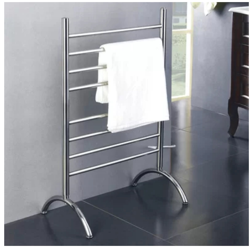 Create a Spa at Home with these 18 Bath Accessories -Barcelona Free-standing Tower Warmer #spa #bathroom #homespa #pamperyourself #spaaccessories #metime #bathaccessories