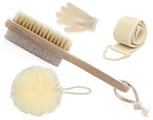 Create a Spa at Home with these 18 Bath Accessories - LDR Olivia and Aiden Spa Brush Set #spa #bathroom #homespa #pamperyourself #spaaccessories #metime #bathaccessories