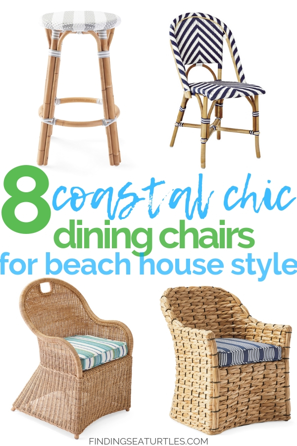 Chairs with Coastal Flair: Serena & Lily Collection #SerenaLily #CoastalDecor #CoastalHome #BeachHouse