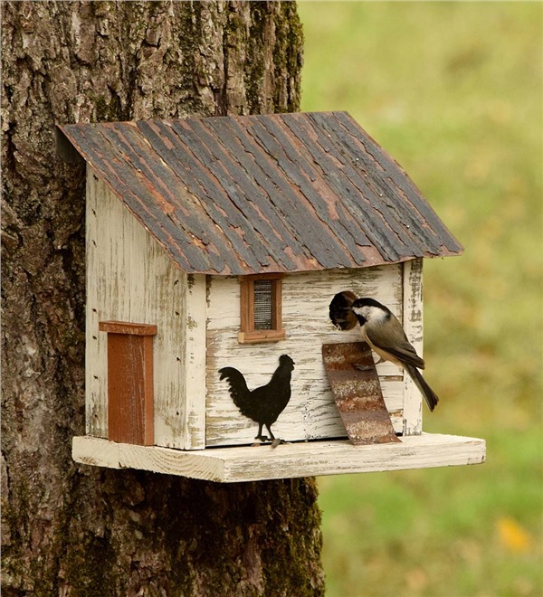 10 Blissful Birdhouses To Attract Birds That Serenade Chicken Coop Birdhouse #BlissfulBirdhouses #Birdhouses #Garden #Gardening #AttractsBirds #ChickenCoopBirdhouse 