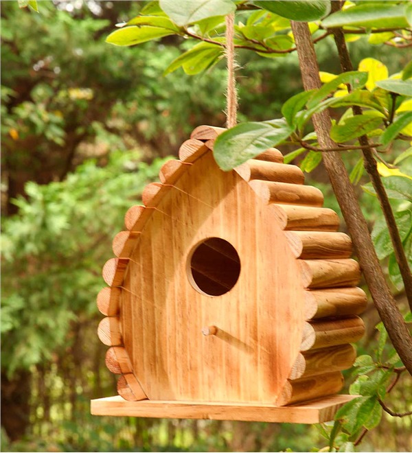 10 Blissful Birdhouses To Attract Birds That Serenade Handcrafted Wood Dew Drop Birdhouse #BlissfulBirdhouses #Birdhouses #Garden #Gardening #AttractsBirds #DewDropBirdhouse 