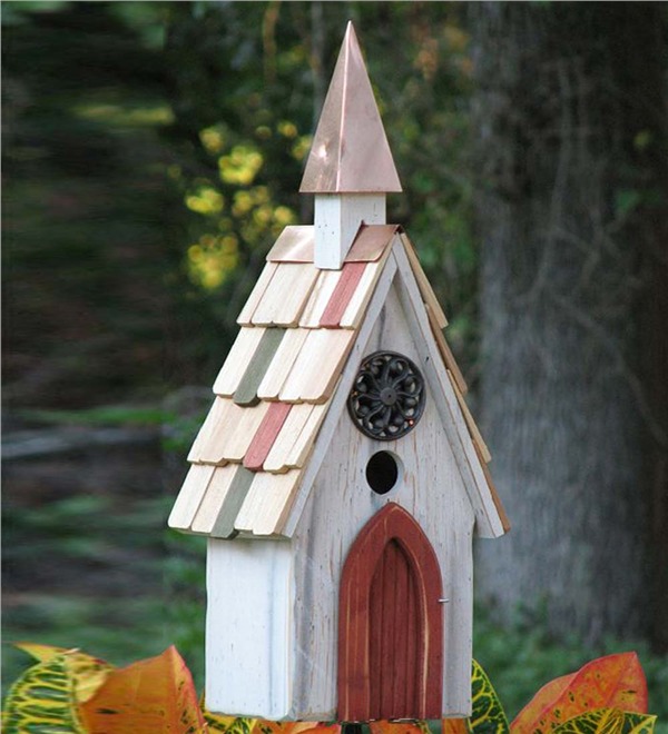 10 Blissful Birdhouses To Attract Birds That Serenade Jubliee A Line Birdhouse With Copper Steeple #BlissfulBirdhouses #Birdhouses #Garden #Gardening #AttractsBirds #JubileeAlineBirdhouse 