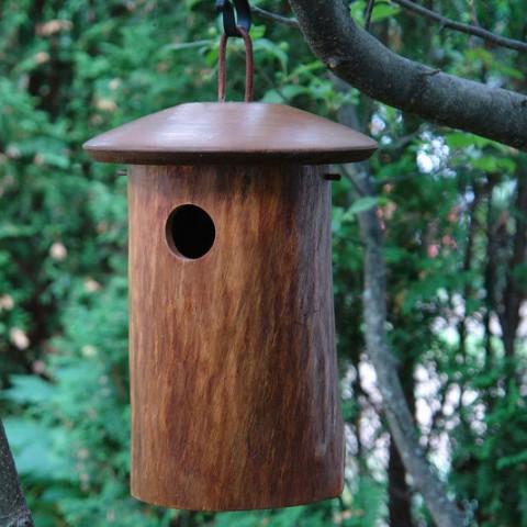 10 Blissful Birdhouses To Attract Birds That Serenade Natural Blue Bird House #BlissfulBirdhouses #Birdhouses #Garden #Gardening #AttractsBirds #NaturalBluebirdHouse 