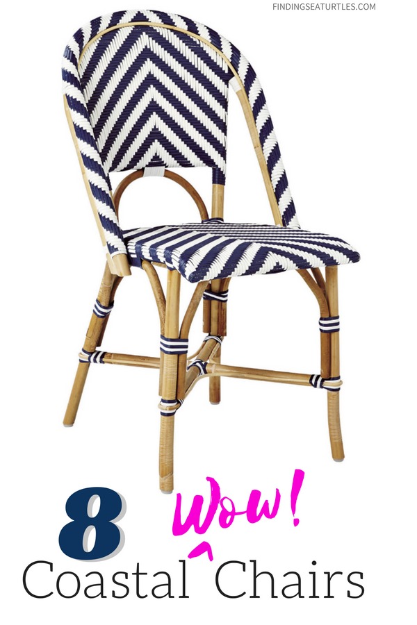 Chairs with Coastal Wow Factor! Serena & Lily Collection #SerenaLily #CoastalDecor #CoastalHome #BeachHouse