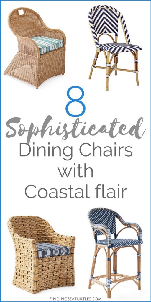 Chairs with Coastal Flair: Serena & Lily Collection #SerenaLily #CoastalDecor #CoastalHome #BeachHouse