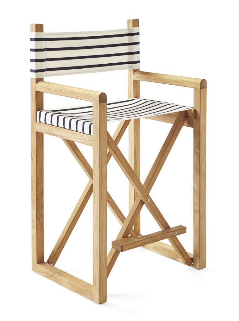 Chairs with Coastal Flair: Serena & Lily Collection - Director's Counter Stool #SerenaLily #CoastalDecor #CoastalHome #BeachHouse