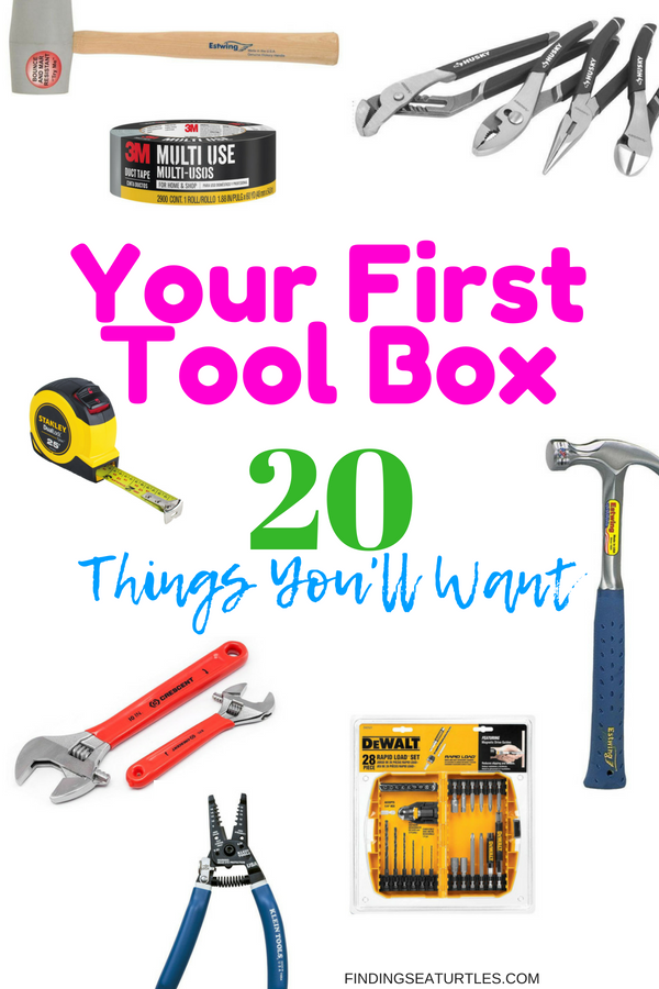 Your First Tool Box - 20 Things You'll Want! #DIY #Toolbox #MustHaveTools #HomeRepair