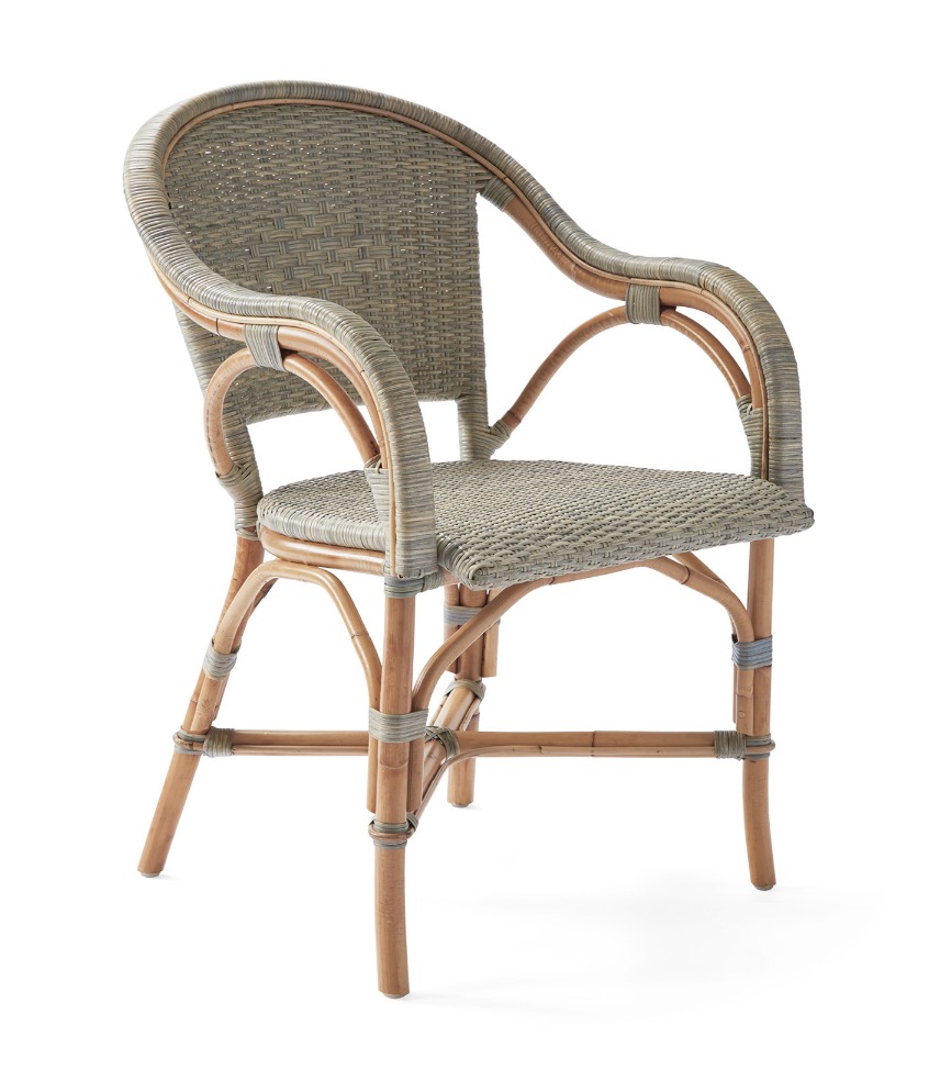 Chairs with Coastal Flair: Serena & Lily Collection - Riviera Arm Chair #SerenaLily #CoastalDecor #CoastalHome #BeachHouse