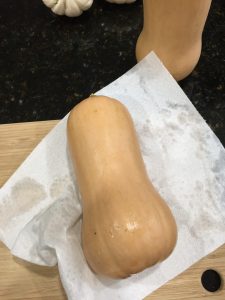 How to Cut a Butternut Squash for Cooking Wash And Dry Butternut Squash #ButternutSquash #DIY #PrepButternutSquash #QuickAndEasy #HealthyEating 