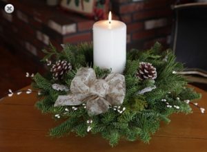 28 Christmas Centerpieces to Welcome House Guests Winter Elegance Centerpiece #Gifts #Centerpiece #ChristmasCenterpiece #Christmas #Decor #ChristmasEvergreens