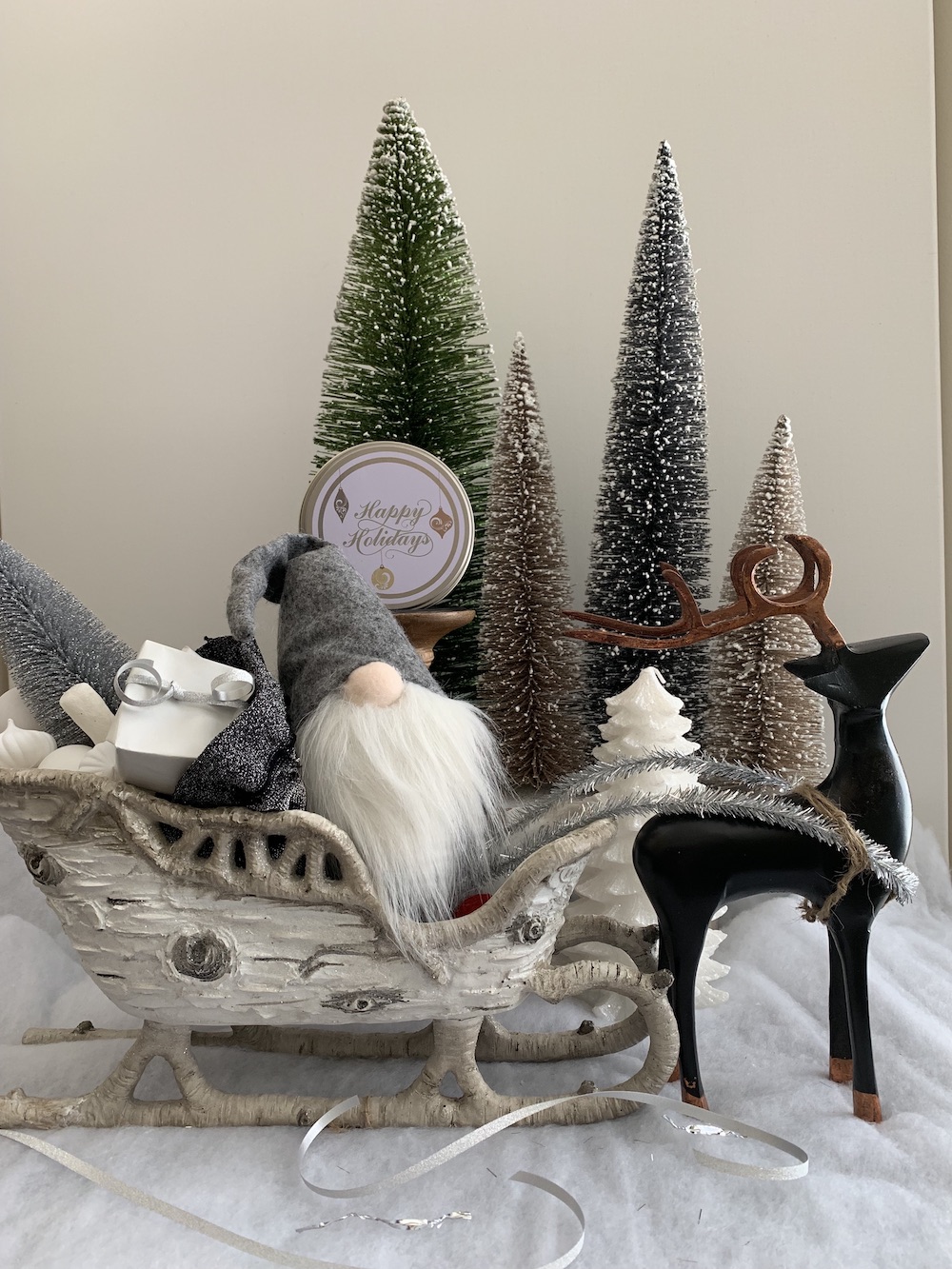 Christmas Home for the Holidays Tomte At Night #Winter #Affordable #BudgetFriendly #Christmas #DIY #ChristmasDecor #Decor