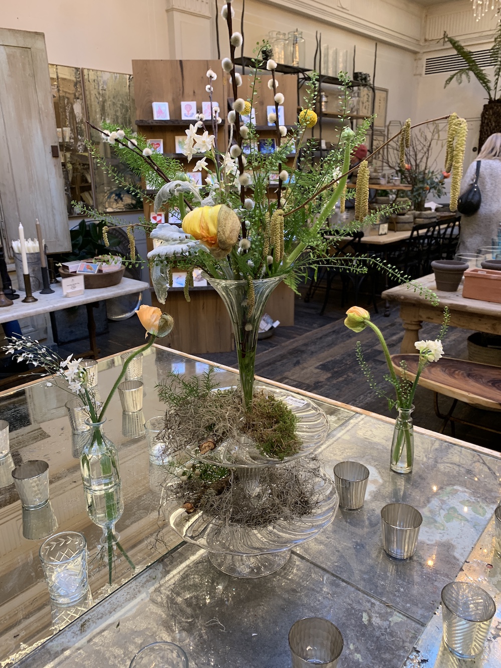 7 Things to do at Petersham Nurseries Petersham Pussy Willow Arrangement #PetershamNurseries #Garden #GardenTools #GardenSupplies #Gardening #HomeDecor #GardenDecor #London #CoventGarden