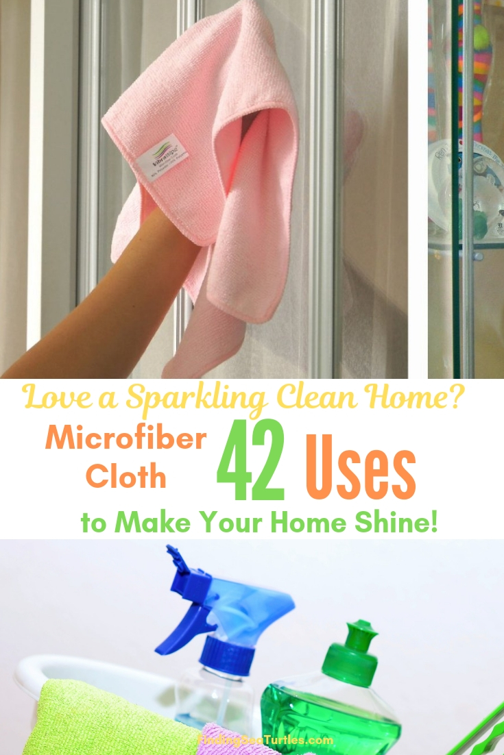 Love A Sparkling Clean Home_ Microfiber Cloth 42 Uses To Make Your Home Shine! #Microfiber #Cleaning #BudgetFriendly #Affordable #HouseCleaning #SaveMoney #SaveTime 