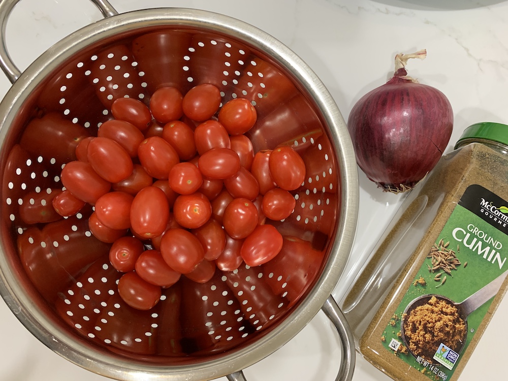 Grape Tomato Bruschetta, a Quick and Easy Appetizer Grape Tomato Ingredients #Bruschetta #GrapeTomatoes #TomatoBruschetta #QuickandEasy #BudgetFriendly #Affordable #Healthy #Appetizer #AffordableFood #SaveTime #SaveMoney