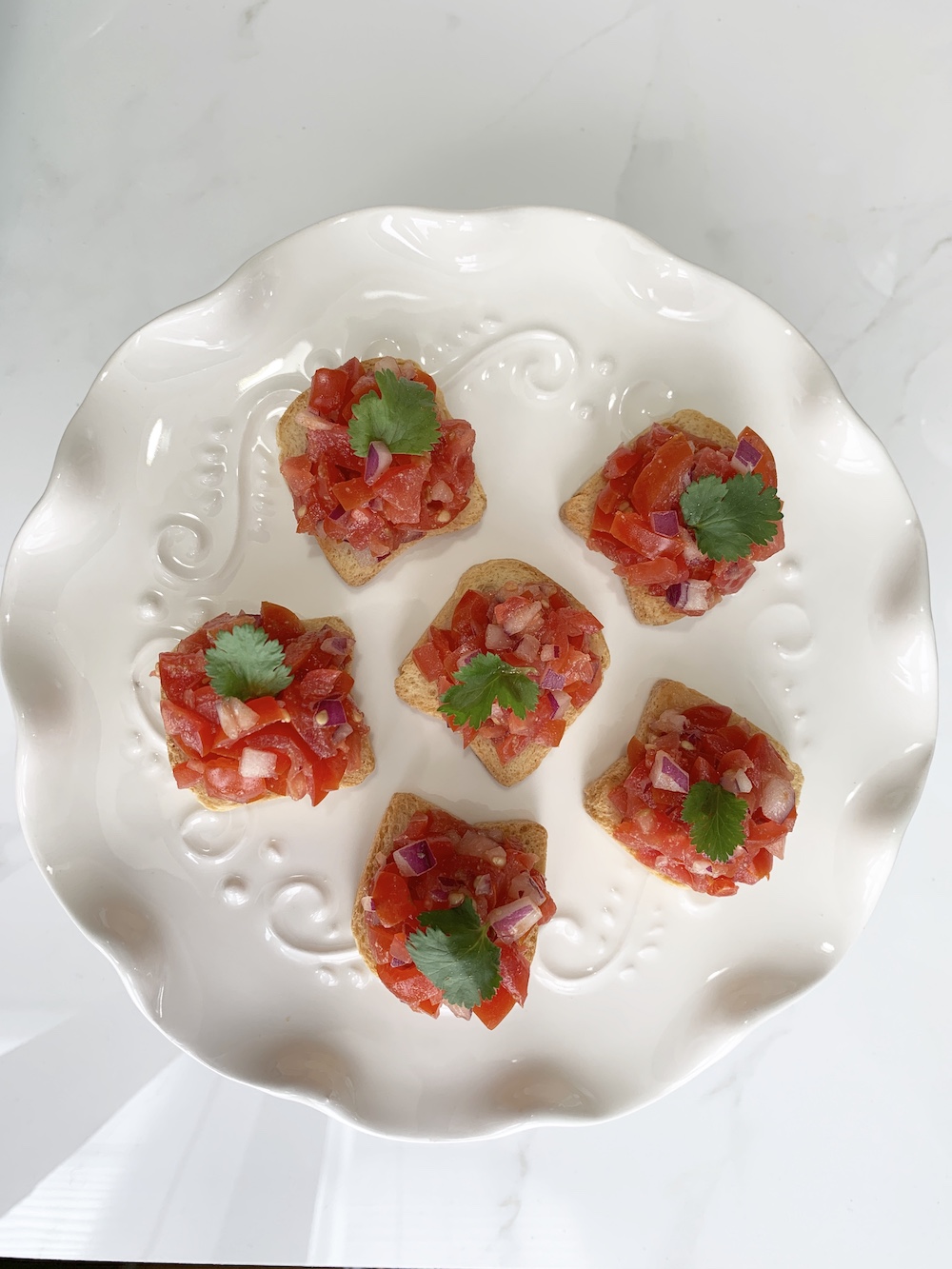 Grape Tomato Bruschetta, a Quick Appetizer! Grape Tomato Bruschetta #Bruschetta #GrapeTomatoes #TomatoBruschetta #QuickandEasy #BudgetFriendly #Affordable #Healthy #Appetizer #AffordableFood #SaveTime #SaveMoney