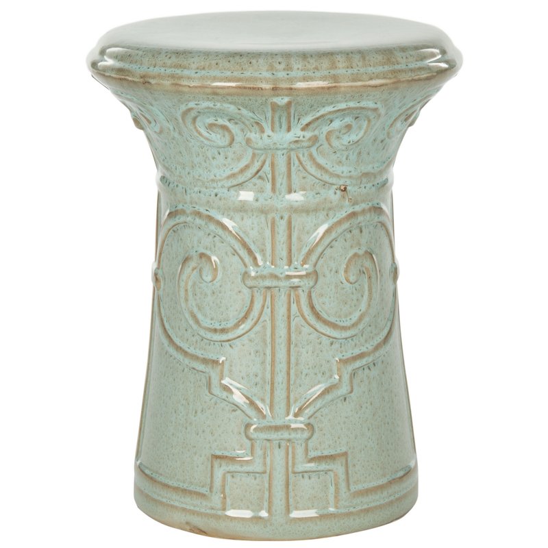 10 Versatile Garden Stools for Outdoor Living Spaces Imperial Scroll Garden Stool #SmallSpaces #SmallSpaceLiving #Garden #Patio #Porch #Deck #GardenStool #GardenSeating #OutdoorStool #PatioSeating #PorchSeating 