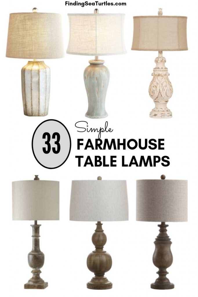 33 Simple Farmhouse Table Lamps