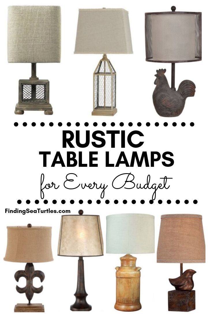 33 Simple Farmhouse Table Lamps, Horace Rustic Farmhouse Table Lamps