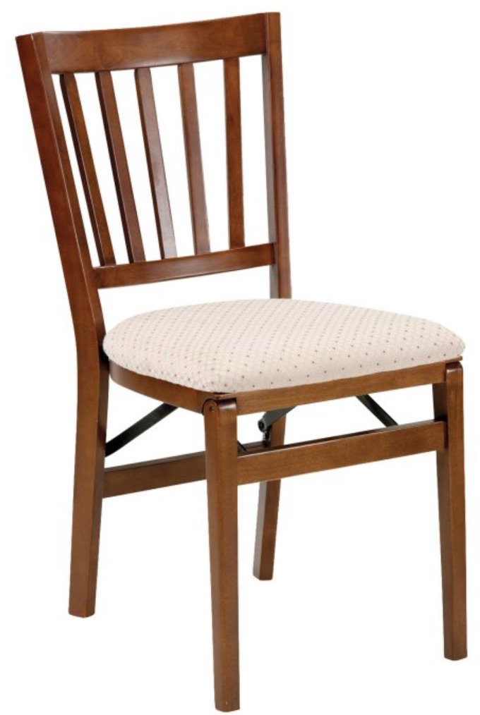 8 Folding Chairs for Holiday Dinners Stakmore Schoolhouse Upholstered Folding Chair Set Of 2 #FoldingChairs #DinnerTime #FamilyDinners #HolidayMeals #Entertaining #Celebrations