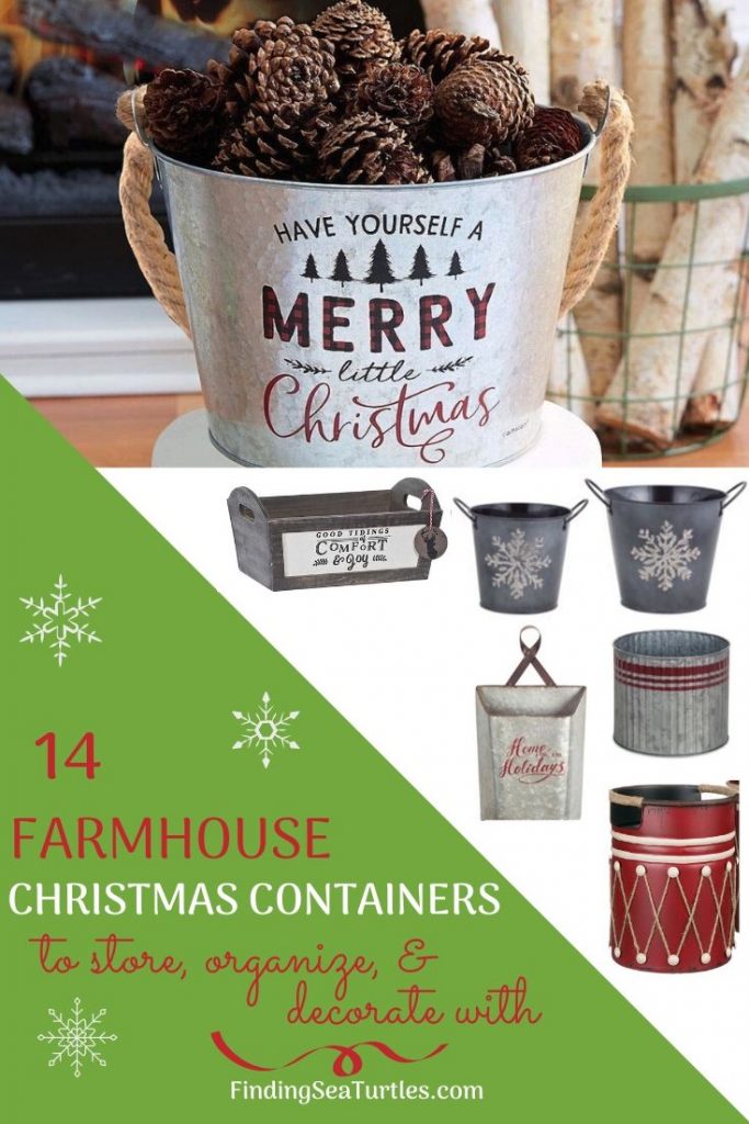 14 Festive Farmhouse Christmas Containers