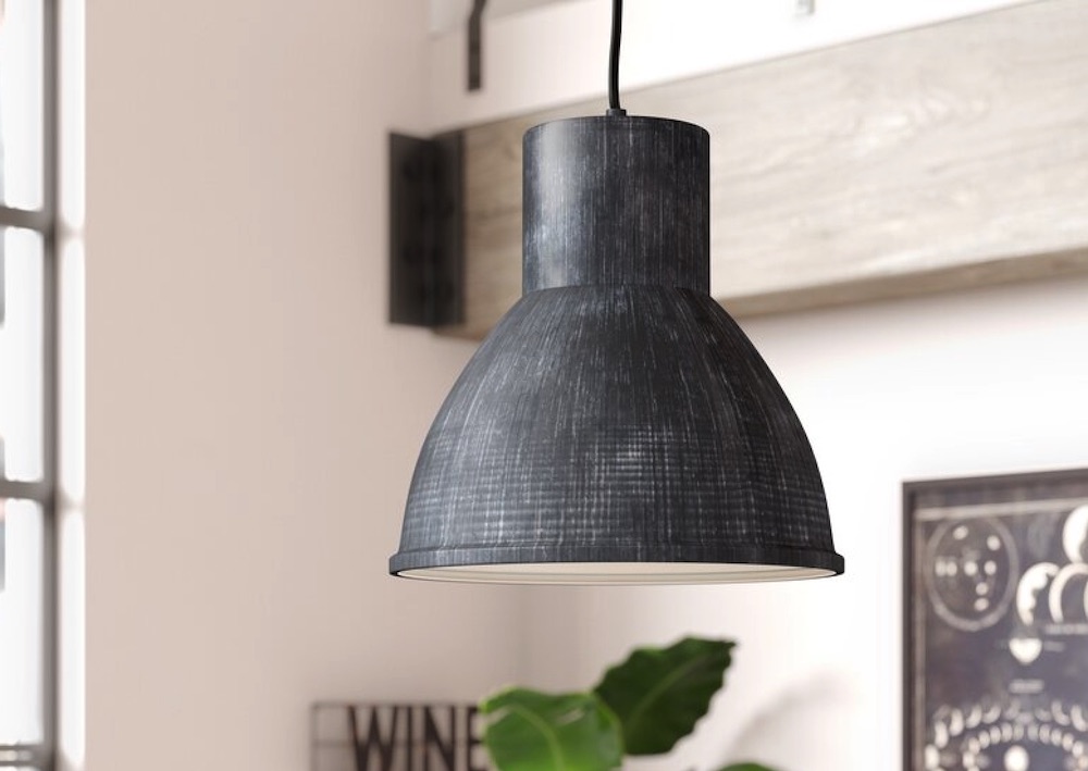 Reclaimed Industrial Light Fitting Domed Factory Pendant Lamp Light #IN11 