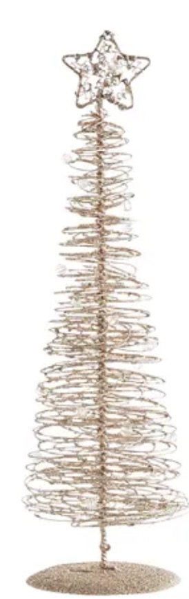 Affordable Christmas Accents Golden Wire Tree with Beads #Decor #ChristmasDecor #AffordableChristmasDecor #Christmas #ChristmasAccents #AffordableDecor