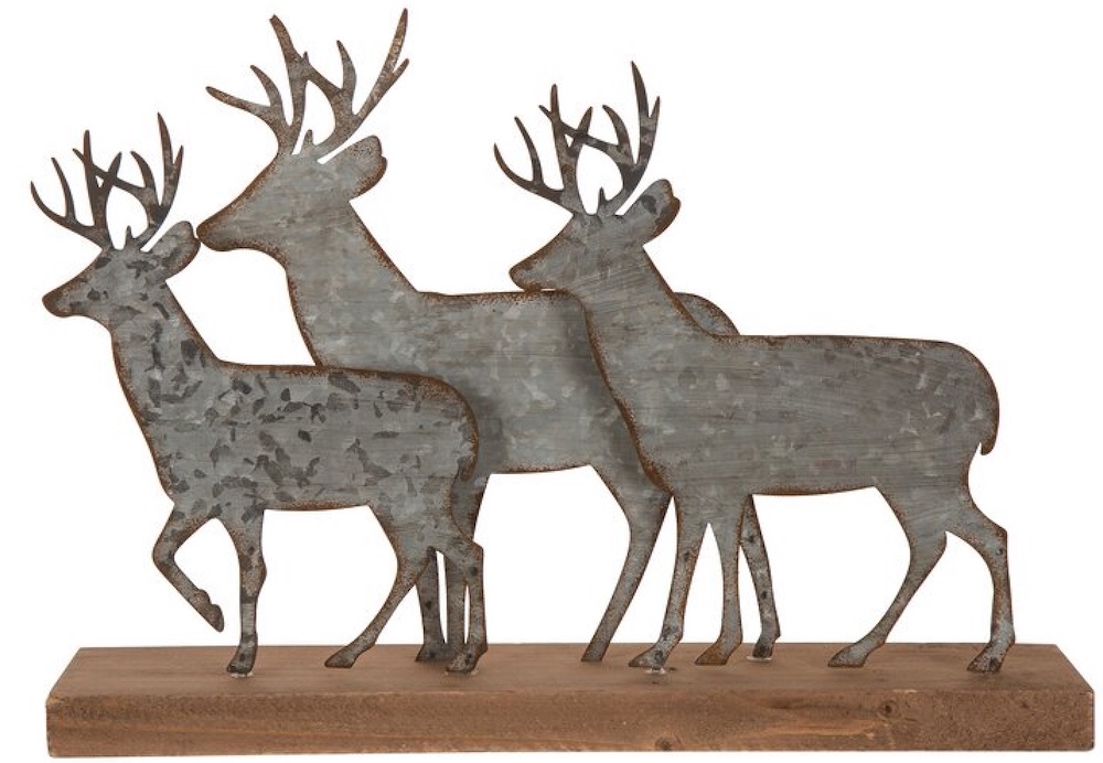 Celebrate the Season Metal Reindeer Table Décor #Decor #Christmas #Farmhouse #ChristmasDecor #FarmhouseDecor #FarmhouseChristmasDecor #HolidayDecor