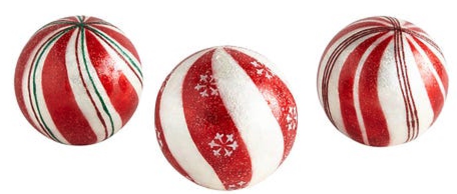 Best Christmas Decorations for the Home Peppermint Decorative Sphere #Decor #Christmas #ChristmasDecor #HomeDecor #ChristmasHomeDecor #HolidayDecor