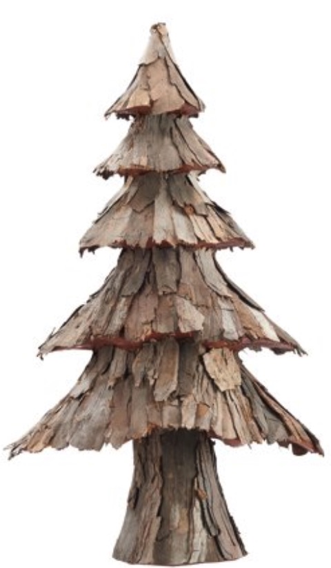 Rustic Bark Christmas Tree #Decor #ChristmasDecor #RusticChristmas #RusticChristmasDecor #Christmas ChristmasCabin #ChristmasLodge #ChristmasAccents #HolidayDecor