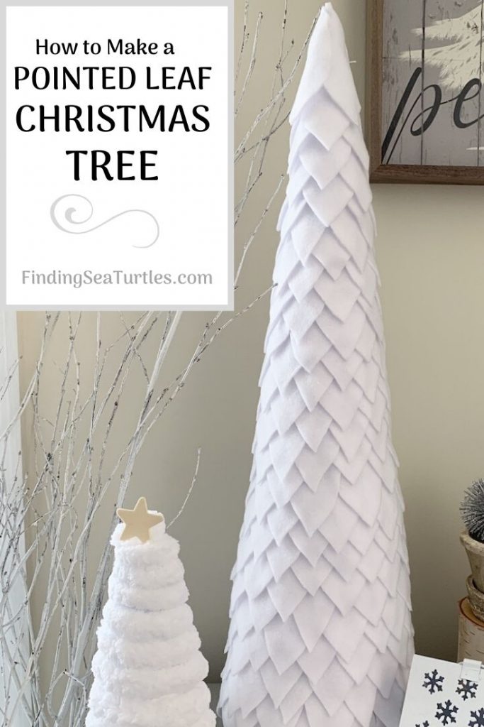 How to Make a Pointed Leaf Christmas Tree From Felt