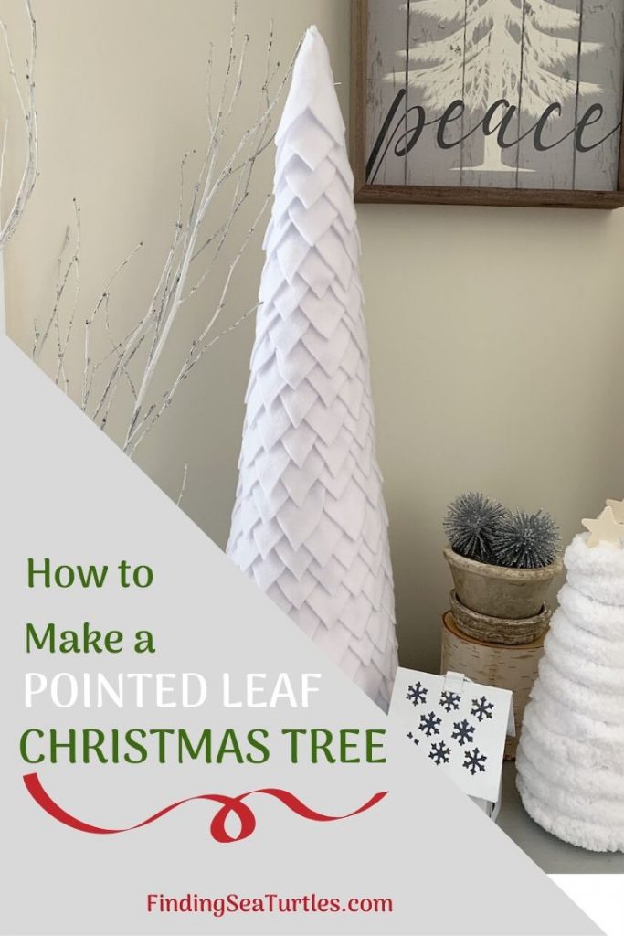 How to Make a Pointed Leaf Christmas Tree From Felt