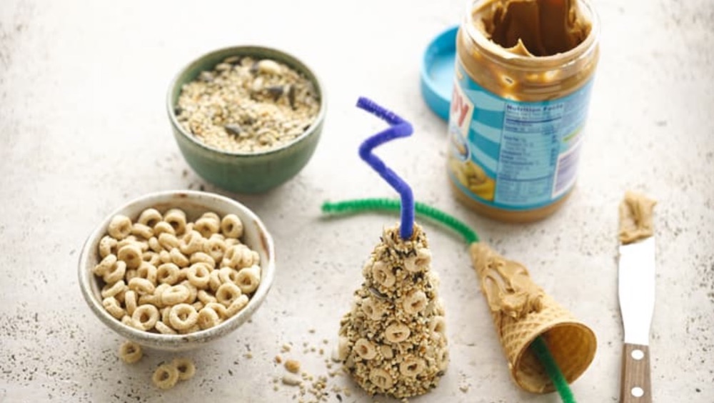 Cheerios Bird Feeder by Betty Crocker #FeedTheBirds #BirdFood #FeedWildBirds #Gardening #Wildbirds #DIY #DIYBirdFood #BirdCakes