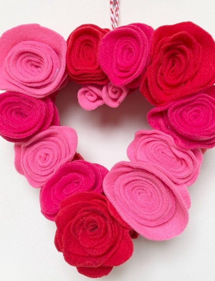 How to Make a Rosette Heart Wreath