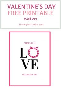 St. Valentines Day Free Printable Wall Art