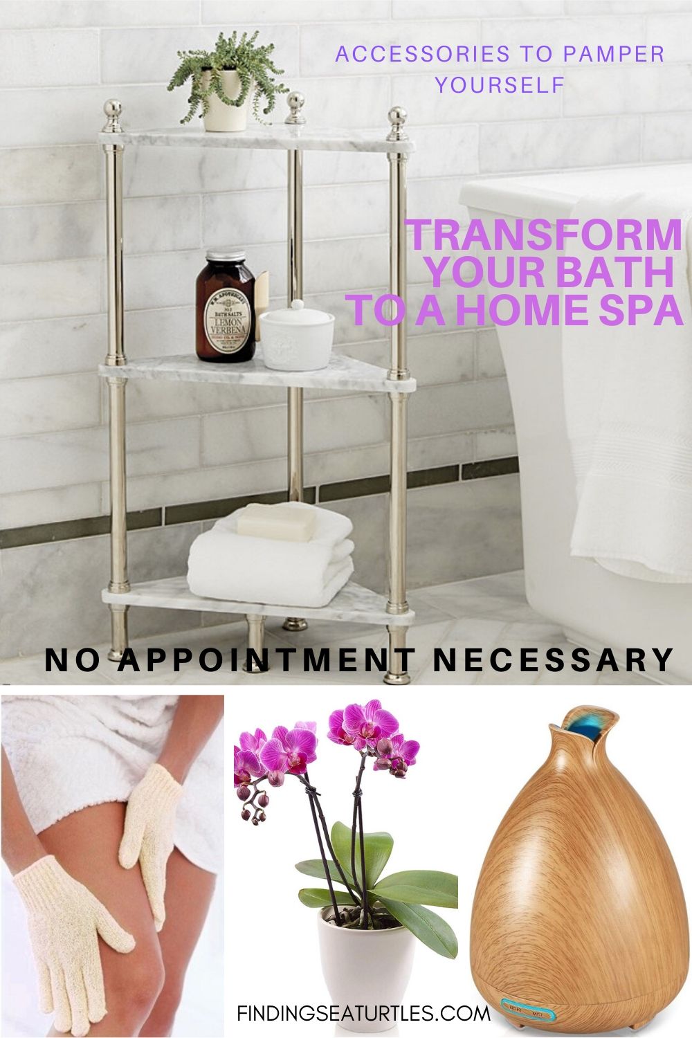 Accessories to Pamper Yourself Transform your Bath to a Home Spa #Spa #bathroom #HomeSpa #PamperYourself #SpaAccessories #MeTime #BathSpa #DIYHomeSpa #Relax #Soothing
