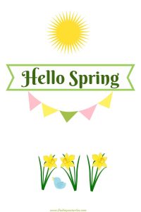 Hello Spring 2020 #HelloSpring #HelloSpring #HelloSpringPrintables #HelloSpringWallArt #DIY #WallArt #DIYDecor