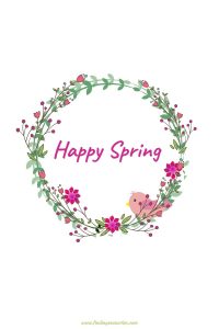 Hello Spring 2020 Happy Spring Wreath #HelloSpring #HelloSpring #HelloSpringPrintables #HelloSpringWallArt #DIY #WallArt #DIYDecor