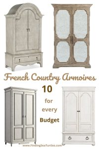 French Country Armoires 10 for every Budget #FrenchCountry #FrenchCountryDecor #Decor #CountryStyleDecor #FrenchCountryArmoires #FrenchDecor #Armoires #VintageInspired