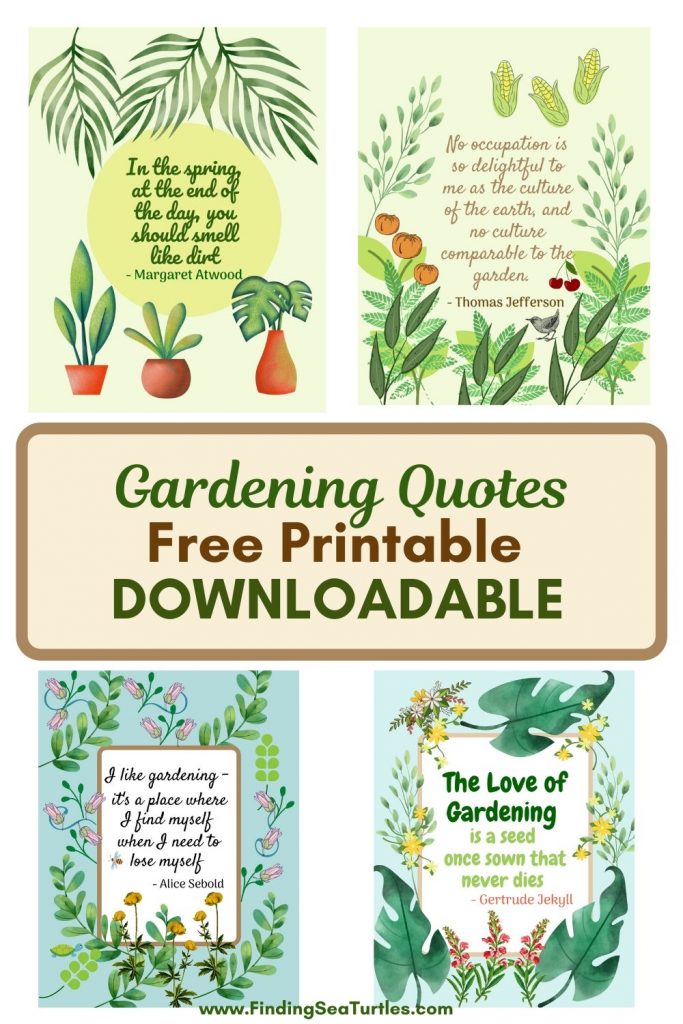 Gardening Free Printable Wall Art