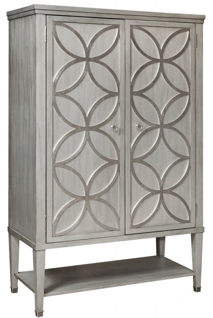 Modern Armoire with Carved Silver Leaf Overlay #FrenchCountry #FrenchCountryDecor #Decor #CountryStyleDecor #FrenchCountryArmoires #FrenchDecor #Armoires #VintageInspired