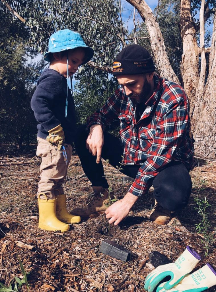 Family Planting a Tree #SpringGarden #Gardening #SpringCleaning #SprngGardenCleaning #SpringChores #BenefitsofGardening #GardenWorkOut 